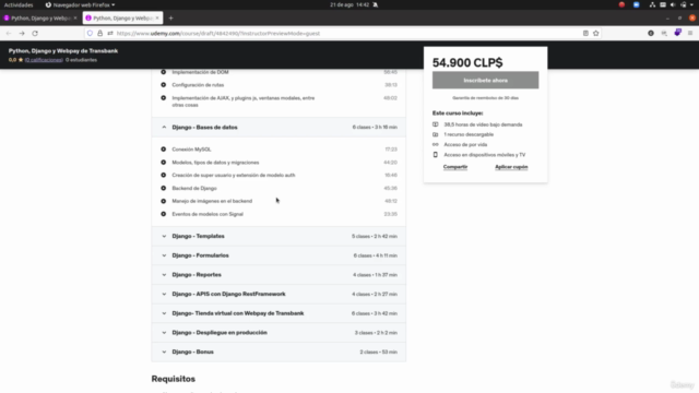 Python, Django y Webpay de Transbank (2025) – Screenshot 2