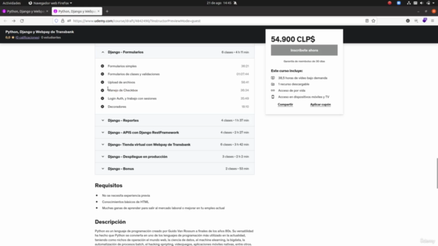 Python, Django y Webpay de Transbank (2025) – Screenshot 3