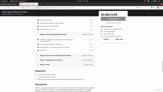 Python, Django y Webpay de Transbank (2025) – Screenshot 4