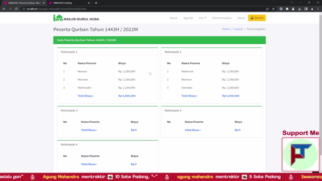 Membangun Sistem Informasi Masjid Dengan Codeigniter 4 – Screenshot 3