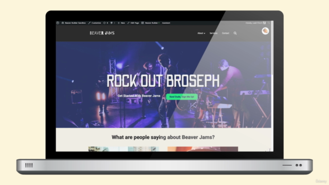 Website Build-Along: Beaver Jams – Screenshot 1