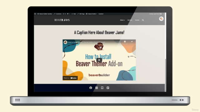 Website Build-Along: Beaver Jams – Screenshot 4