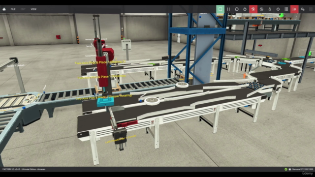 Automatización desde cero con simulador Factory IO – Screenshot 2