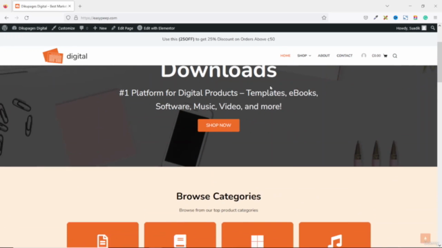 How to Make a Digital Download Website with WordPress - Screenshot_02