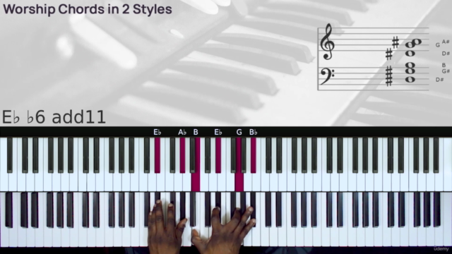 Free Course: Worship Chords / Techniques For Gospel Piano – Screenshot 1