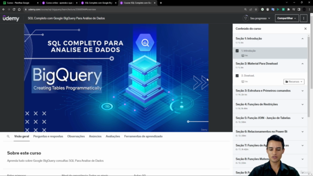 SQL Completo com Google BigQuery Para Análise de Dados – Screenshot 2