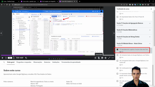 SQL Completo com Google BigQuery Para Análise de Dados – Screenshot 4