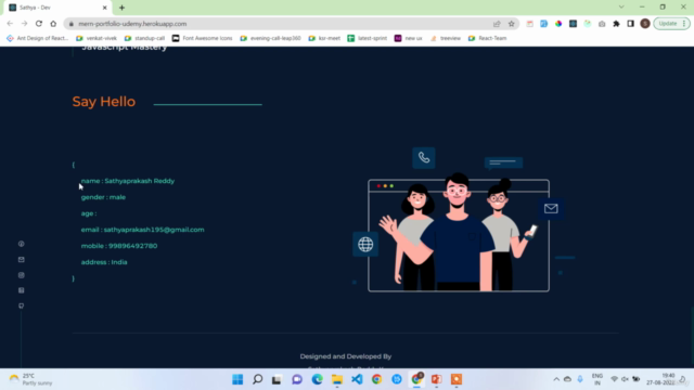 MERN Stack Portfolio Application – Screenshot 2