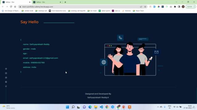 MERN Stack Portfolio Application – Screenshot 3