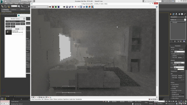 3DS Max, AutoCAD, Vray: Creating a Complete Interior Scene – Screenshot 3