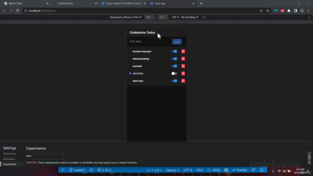 Build A TodoList with Ruby on Rails and Ionic React – Screenshot 1