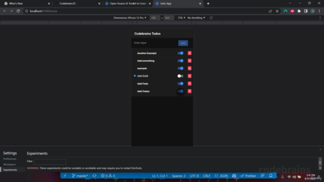 Build A TodoList with Ruby on Rails and Ionic React – Screenshot 4