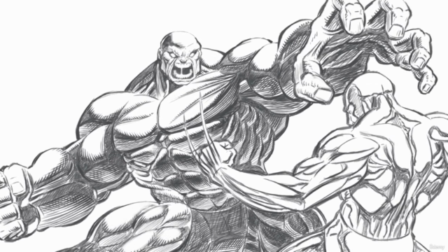 Drawing a Superhero fight scene from start to finish – Screenshot 1