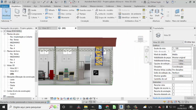 Curso estrutura metálica galpão – Screenshot 1