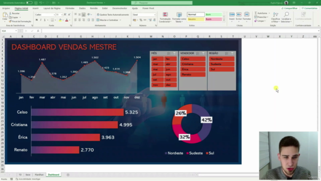 Técnicas para Dashboards Profissionais no Excel – Screenshot 1