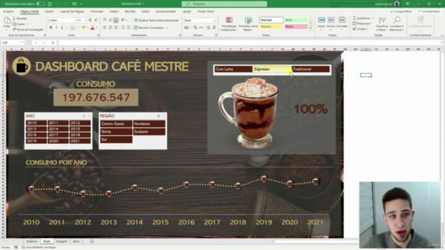 Técnicas para Dashboards Profissionais no Excel – Screenshot 3