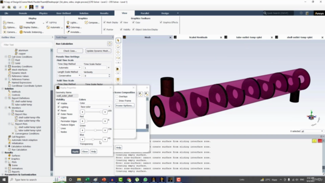 Master Heat Exchanger CFD analysis using ANSYS CFD – Screenshot 4