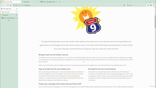 Starting with Apache Wicket (version 9.x+) – Screenshot 2