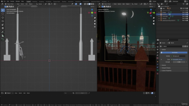 Bicycle Scene in Blender – Screenshot 3