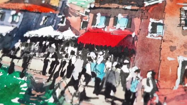 Urban Sketching in Burano: Watercolour Line and Wash – Screenshot 1