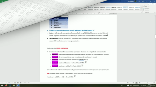 Microsoft Excel base con istruzioni guidate passo passo – Screenshot 2