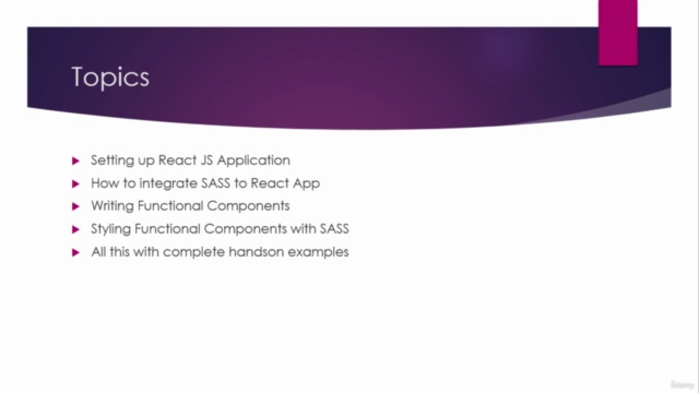 Zero to Hero in SASS & SCSS with integration in React JS App – Screenshot 4