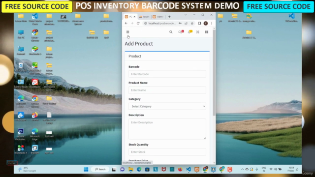PHP Mysql Inventory Barcode POS Web App with Dashboard – Screenshot 2
