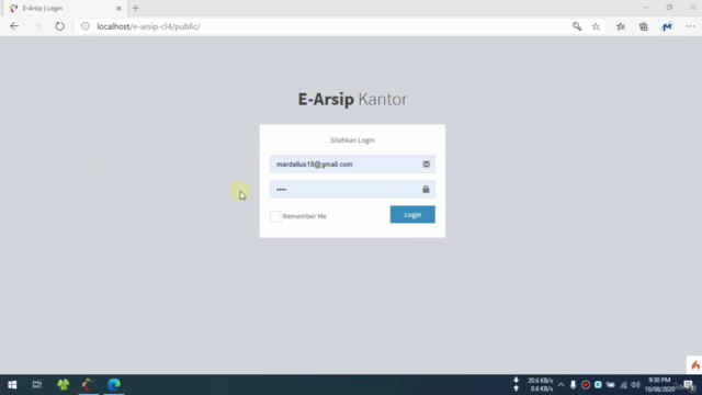 Membangun Aplikasi E-Arsip Dengan Codeigniter 4 – Screenshot 1