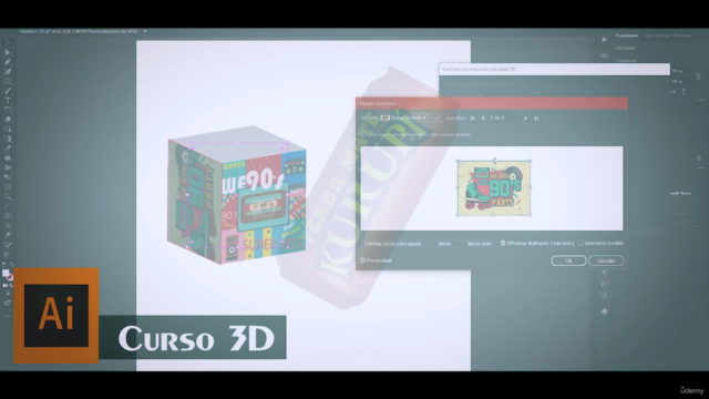 Illustrator CC, Técnicas para crear diseños en 3D de 0-100 - Screenshot_02