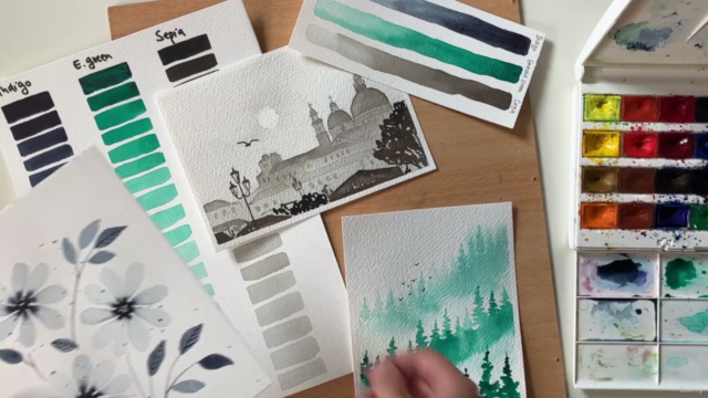 Monochromatic Watercolor Painting - One Color Is Enough! – Screenshot 2