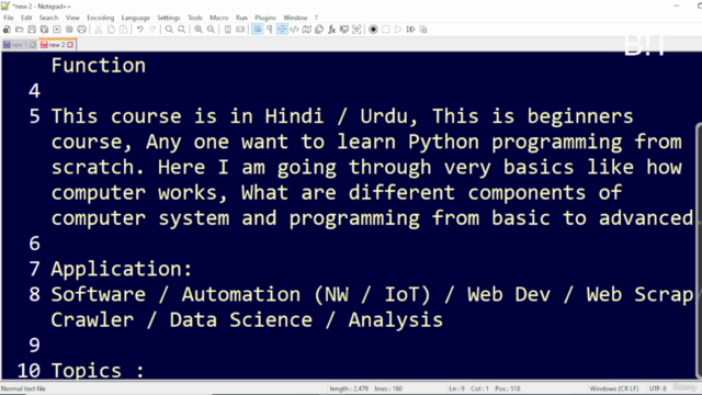Python Programming Fundamentals For Beginners (Hindi / Urdu) – Screenshot 3
