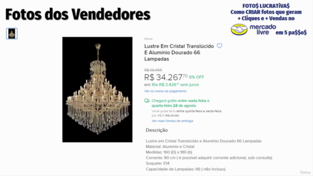Fotos Lucrativas - Crie Fotos no Mercado Livre que Vendem + – Screenshot 2