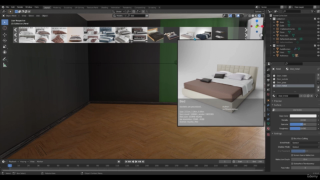 Interior Design and Visualization in Blender for beginners – Screenshot 4