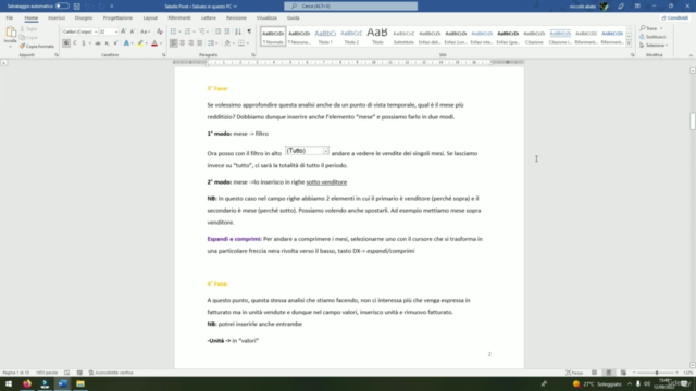 Microsoft Excel avanzato con istruzioni guidate passo passo – Screenshot 3