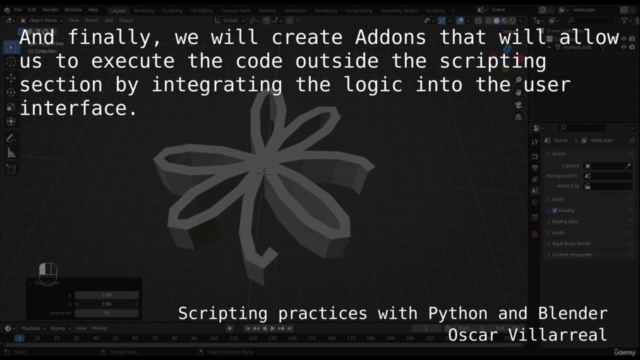 Scripting practices with Python and Blender – Screenshot 3