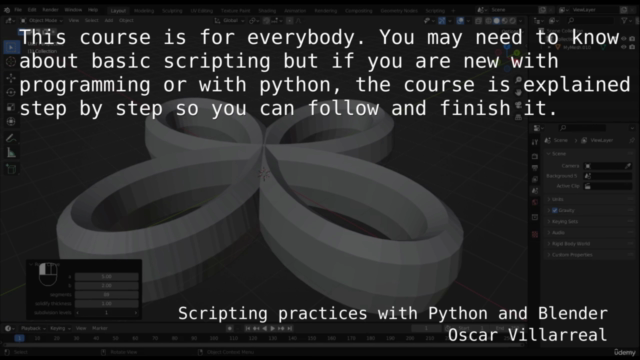 Scripting practices with Python and Blender – Screenshot 4