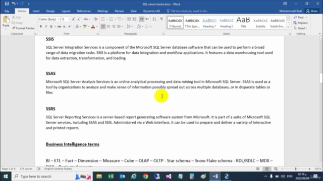 SSIS | SSAS | Cubes | SSRS شرح ذكاء الأعمال – Screenshot 1