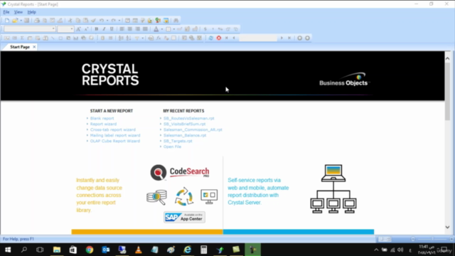 Crystal Report - شرح كريستال ريبورت – Screenshot 2