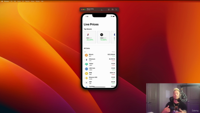 SwiftCoin | SwiftUI Cryptocurrency Mobile App | iOS 16 – Screenshot 1