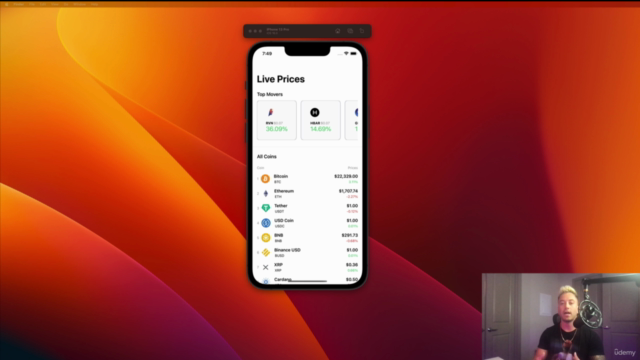 SwiftCoin | SwiftUI Cryptocurrency Mobile App | iOS 16 – Screenshot 4