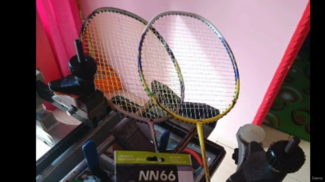 How to string a badminton racket and fix a broken racket – Screenshot 3