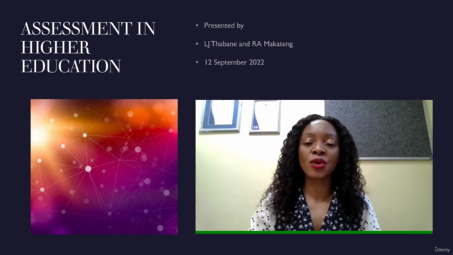 Assessment in Higher Education – Screenshot 1