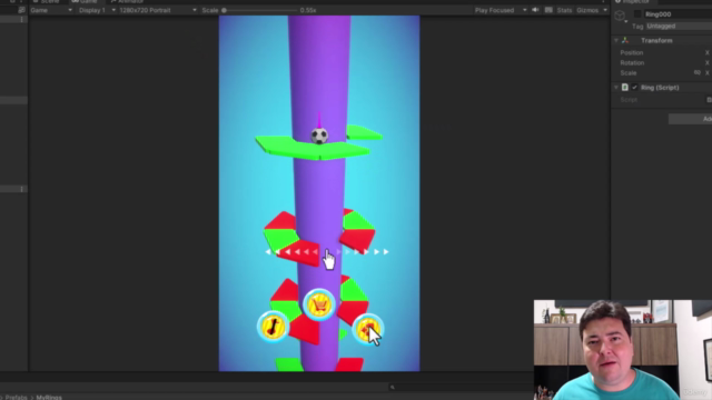 Construa um jogo 3D para mobile estilo Helix na Unity Engine – Screenshot 1