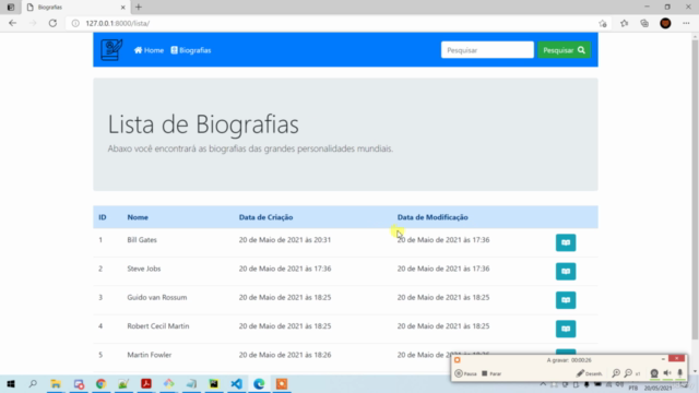 Aprenda o Framework Django em um projeto na prática – Screenshot 1