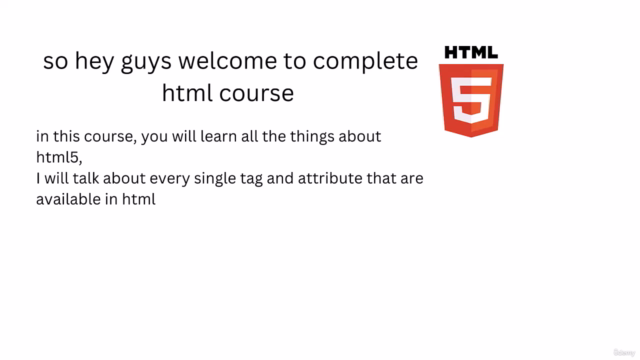 HTML5 - From beginner To Pro level |  All concepts [2023] - Screenshot_01