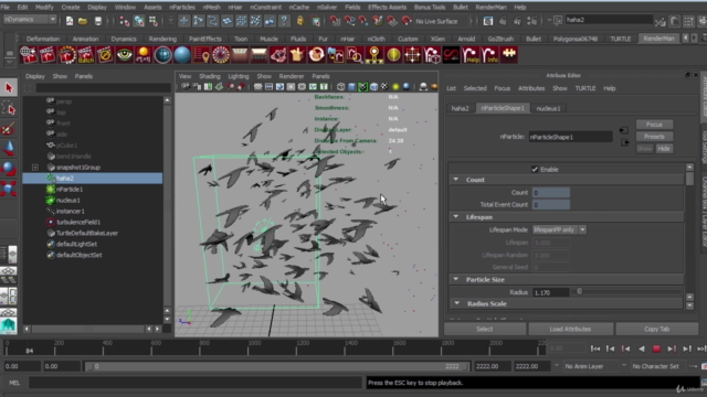 Maya Particles Course: Dynamic Particles and Motion Graphic - Screenshot_01