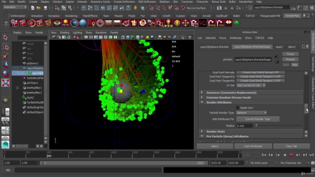 Maya Particles Course: Dynamic Particles and Motion Graphic - Screenshot_04