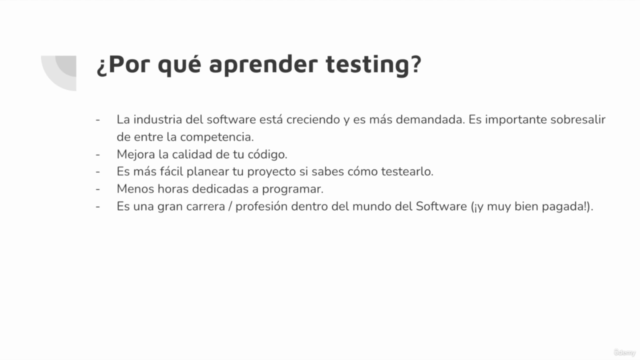 Curso completo de Software Testing para desarrollo web – Screenshot 1