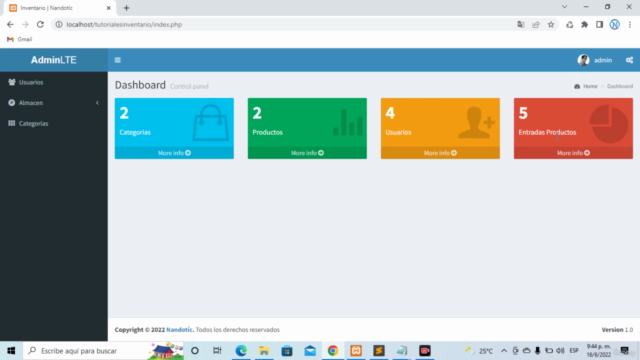 Sistema de inventario con php8, MVC, POO, PDO y AdminLTE – Screenshot 4