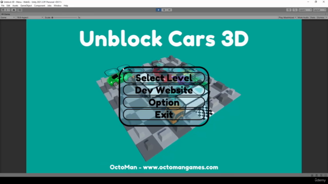 Unity Game Tutorial: IQ Car - Unblock Car - Puzzle Game – Screenshot 4